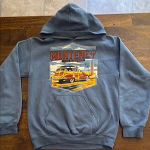 Gildan Heavy Blend Blue Hoodie with Graphic